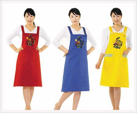 Embriodery Apron Made in Korea